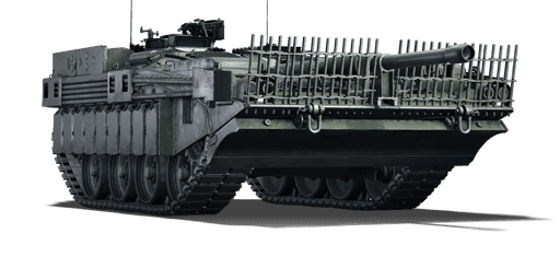 Side profile of a Strv 103C tank